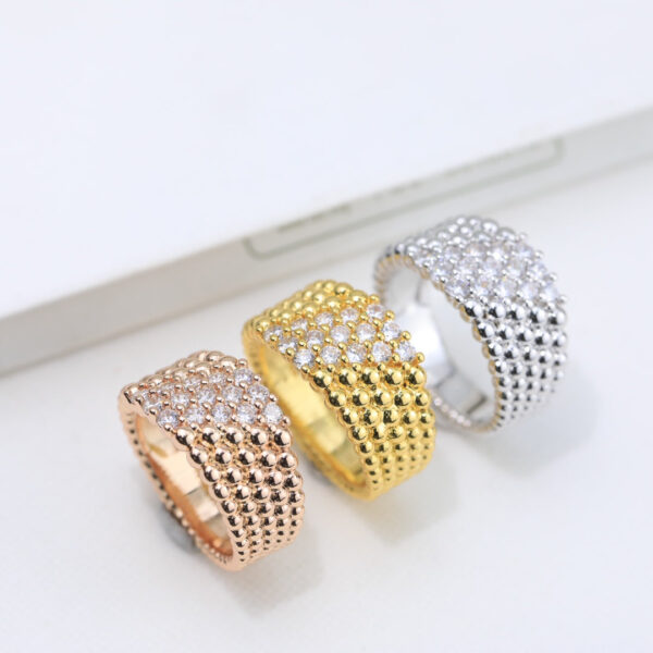 Toxse Perlée Diamonds Five Rows Ring - Image 5