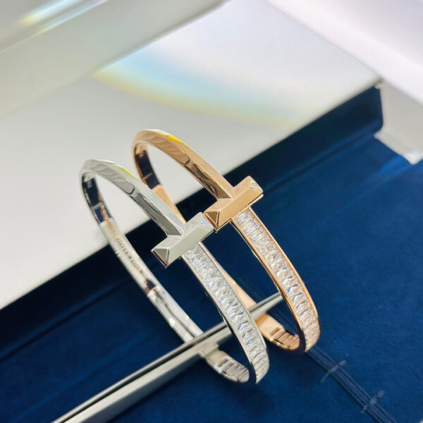 Toxse T1 Wide Diamond Hinged Bracelet - Image 11