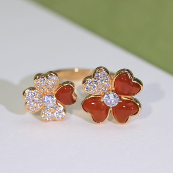 Toxse Cosmos Between the Finger Red Diamond Ring - Image 2