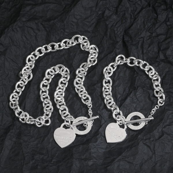 Toxse Heart Tag Toggle Necklace - Image 5