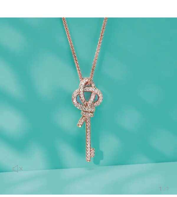 Toxse Keys Woven Diamonds Large Necklace - Image 3