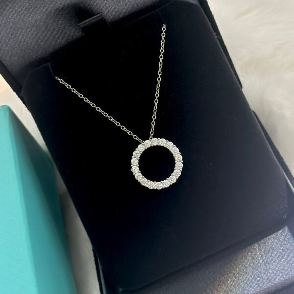 Toxse Circle Diamonds Necklace - Image 2