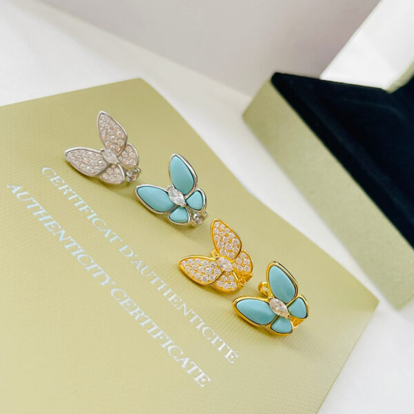 Toxse Two Butterfly Turquoise Earrings - Image 5