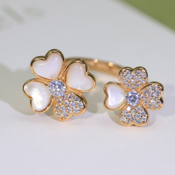 Toxse Cosmos Diamond Rose Gold Between The Finger Diamond Ring - Image 2