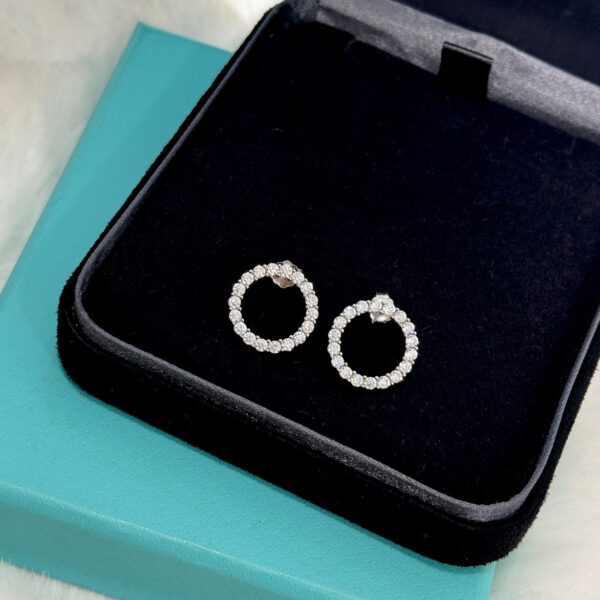Toxse Circle Diamonds Earrings - Image 3