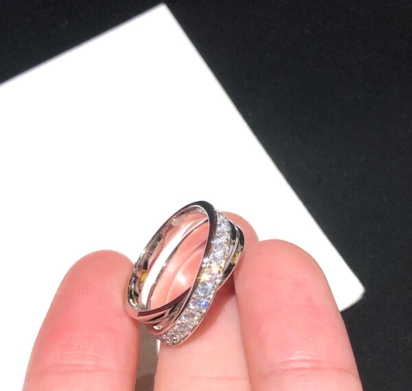 Toxse Etincelle Diamond Crossover Ring - Image 5
