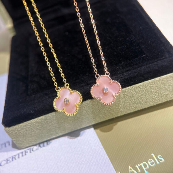 Toxse Sweet Alhambra Pink Clover Necklace - Image 2
