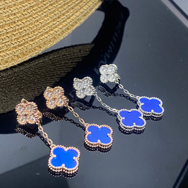 Toxse Magic Alhambra Agate Earclips Earrings
