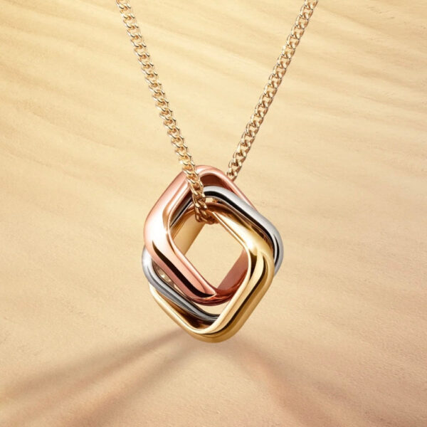 Toxse Trinity Cushion Necklace - Image 3
