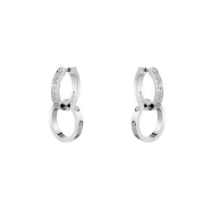 Toxse Love Double Hoop Diamond Earrings