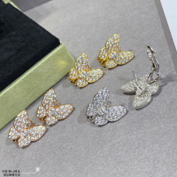 Toxse Two Butterfly Diamonds Earrings - Image 6