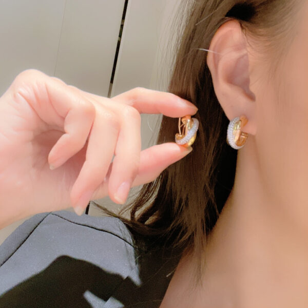 Toxse Trinity Diamond Earrings - Image 3