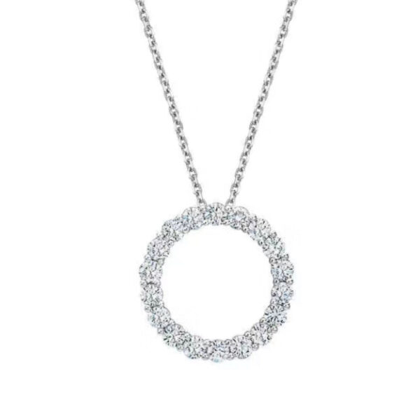 Toxse Circle Diamonds Necklace