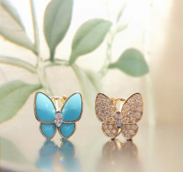 Toxse Two Butterfly Turquoise Earrings - Image 7