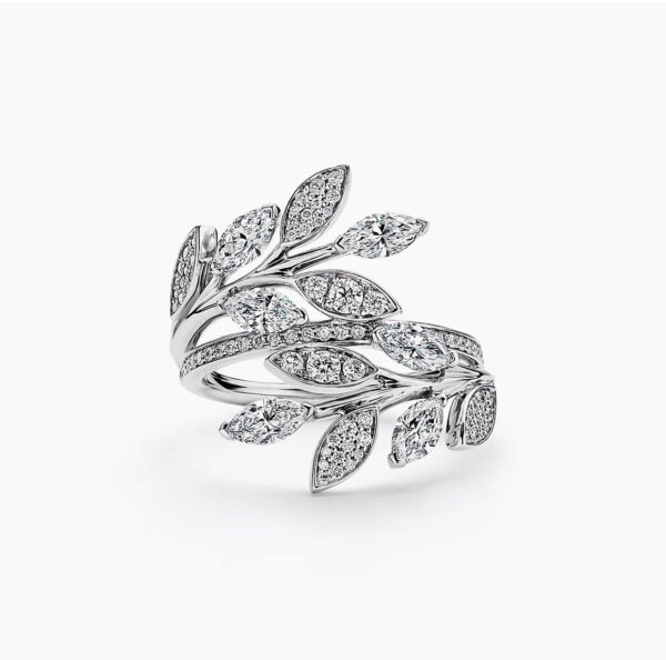 Toxse Victoria Diamond Vine Bypass Ring