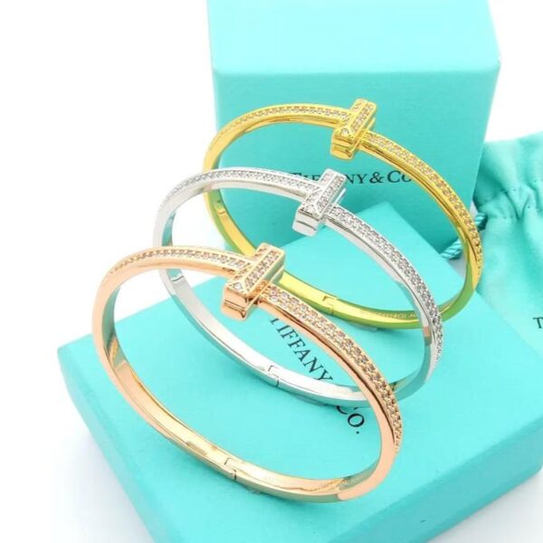 Toxse T1 Wide Diamond Bangle Bracelet - Image 5