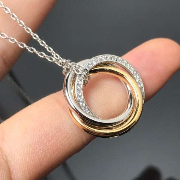 Toxse Trinity Diamonds Necklace - Image 4