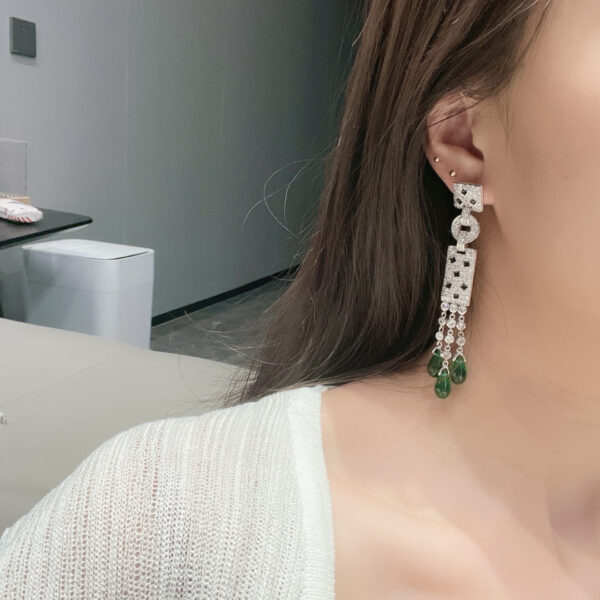 Toxse Panthère De Long Diamond Earrings - Image 3