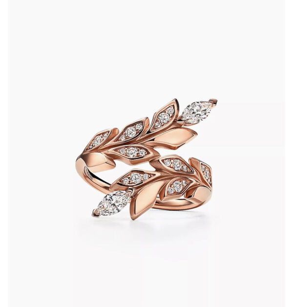 Toxse Vine Bypass Diamond Ring