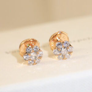 Toxse Flower Crystal Earrings