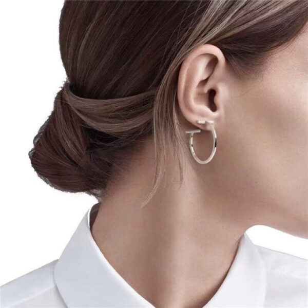 Toxse T Hoop Earrings - Image 7