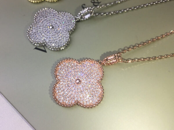 Toxse Magic Alhambra One Motifs Diamonds Clover Necklace - Image 7