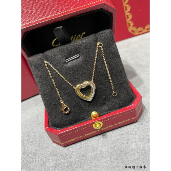 Toxse Trinity Heart Diamond Necklace - Image 7
