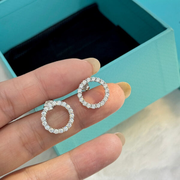 Toxse Circle Diamonds Earrings - Image 5