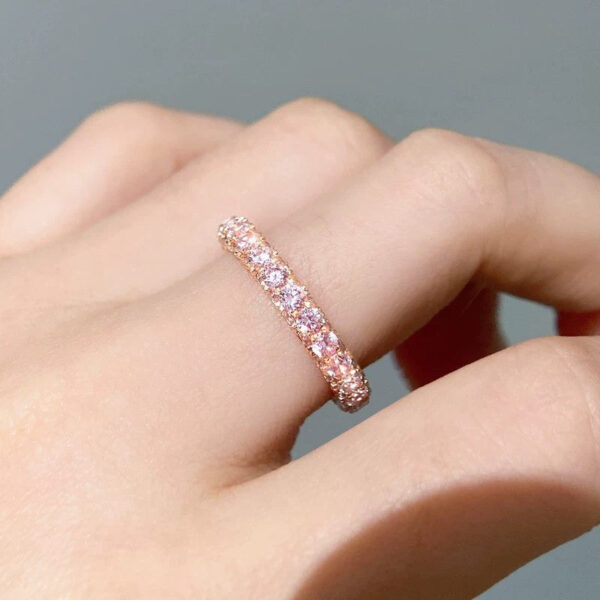 Toxse T Pink Crystal Ring - Image 4