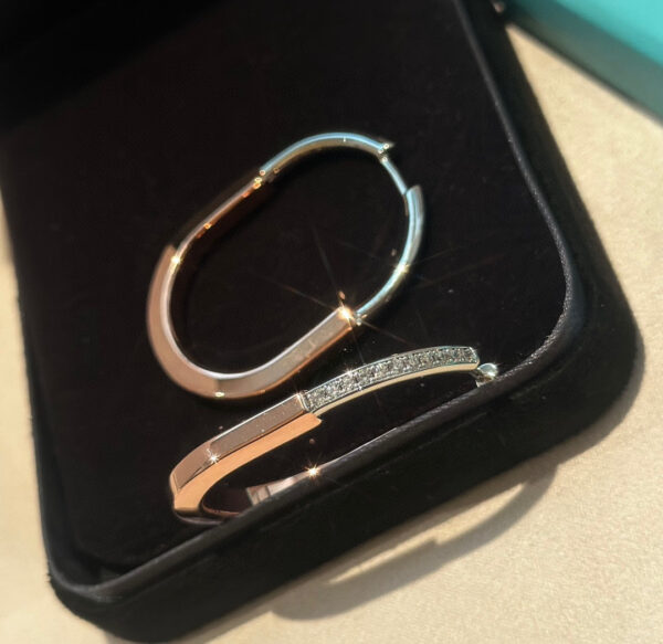 Toxse T Lock Diamond Earrings - Image 6
