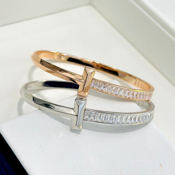 Toxse T1 Wide Diamond Hinged Bracelet - Image 6