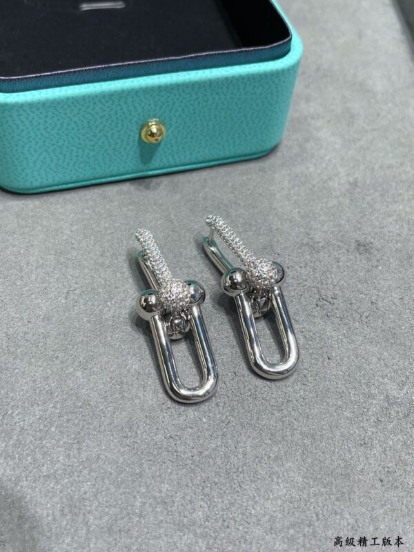 Toxse HardWear Large Link Pave Diamonds Earrings - Image 11