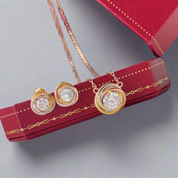 Toxse Trinity Diamond Earrings - Image 3
