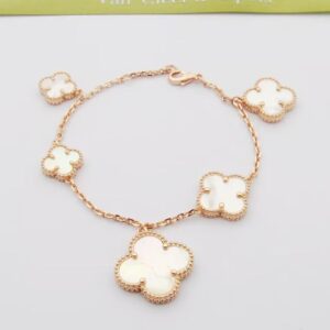 Toxse Magic Alhambra Five Pearls Motifs Clover Bracelet