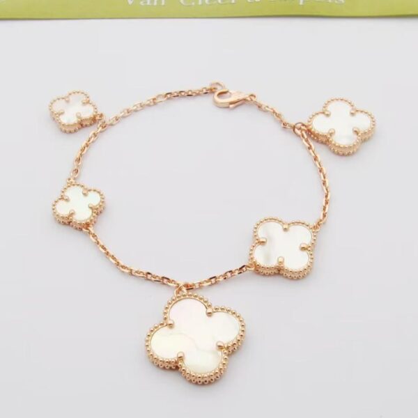 Toxse Magic Alhambra Five Pearls Motifs Clover Bracelet