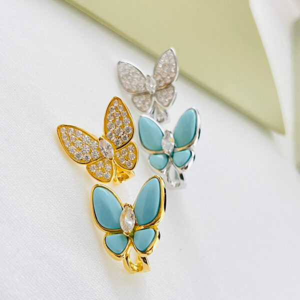 Toxse Two Butterfly Turquoise Earrings - Image 8