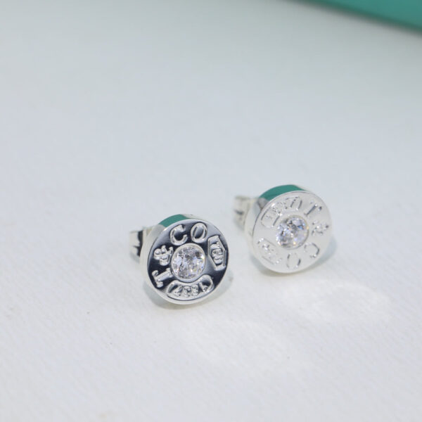 Toxse 1837 Diamond Stud Circle Earrings - Image 3