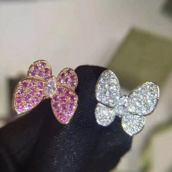 Toxse Two Butterfly Between the Finger Sapphire Ring - Image 2