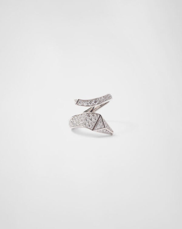 Toxse White Gold Eternal Snake Ring - Image 6