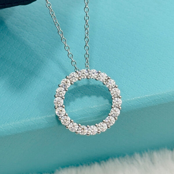 Toxse Circle Diamonds Necklace - Image 4