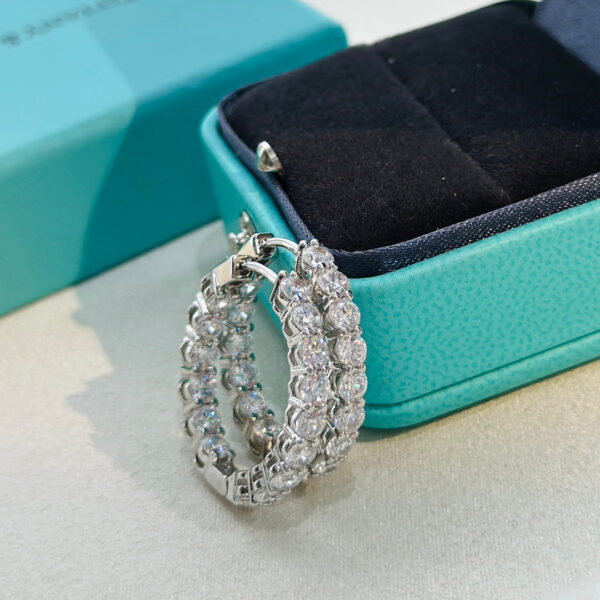 Toxse Hoop Diamonds Earrings - Image 4