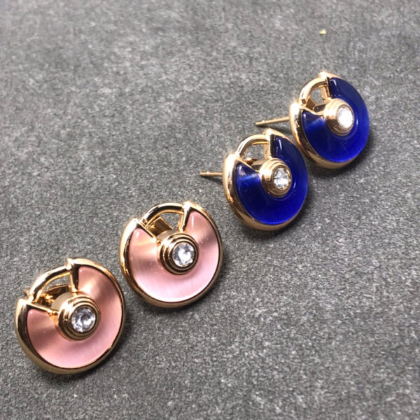 Toxse Amulette De Lapis Lazuli Diamond Earrings - Image 6