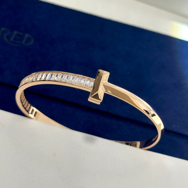 Toxse T1 Wide Diamond Hinged Bracelet - Image 4