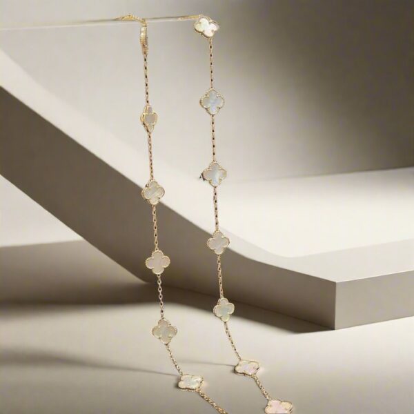 Toxse Pearl Vintage Alhambra 20 Motifs Long Necklace - Image 3