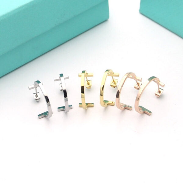 Toxse T Hoop Earrings - Image 4