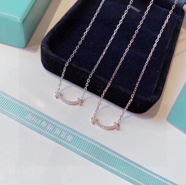 Toxse T Small Diamond Pendant Necklace - Image 4