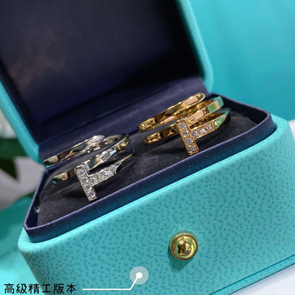 Toxse T Diamond Square Wrap Ring - Image 2
