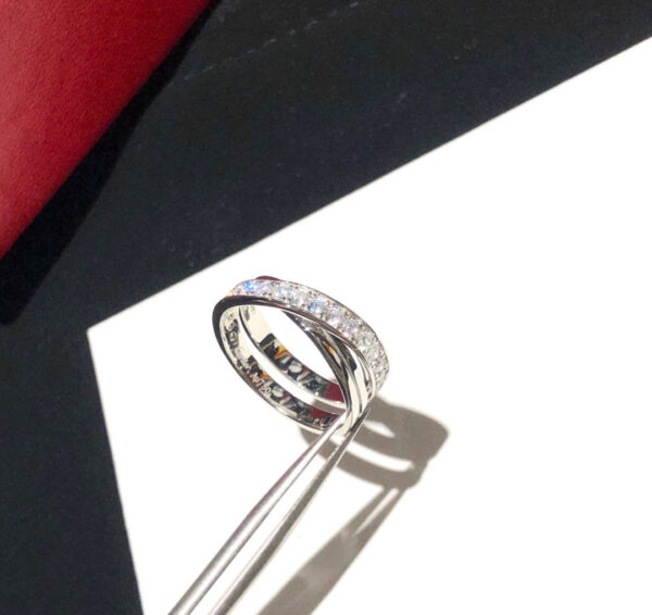 Toxse Etincelle Diamond Crossover Ring - Image 2
