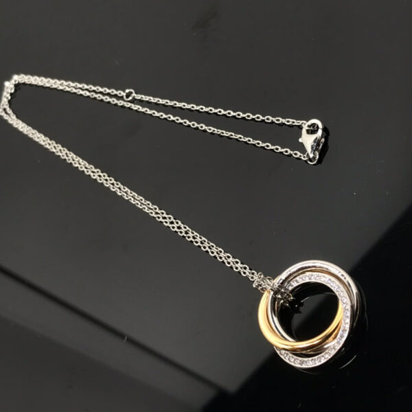 Toxse Trinity Diamonds Necklace - Image 12