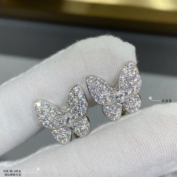 Toxse Two Butterfly Diamonds Earrings - Image 3